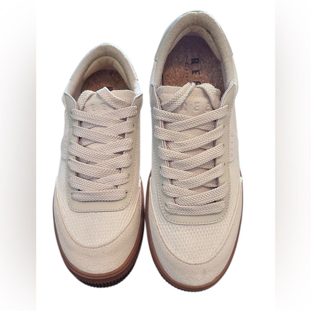 Reef Cream and Brown Platform Sneakers - Picture 2 of 15